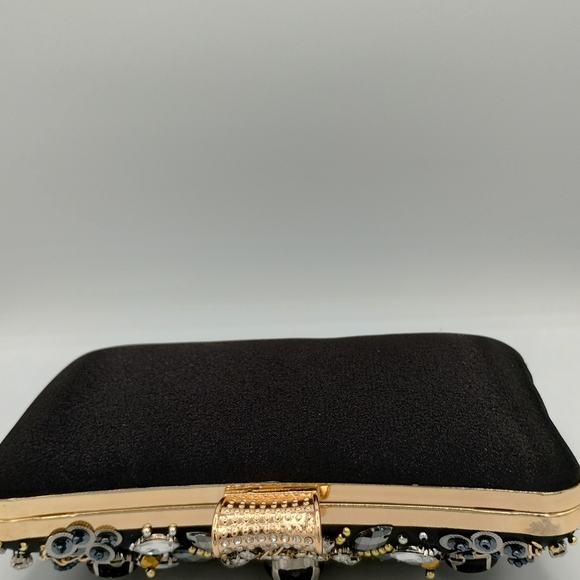Womens black rhineson clutch bag - Picture 4 of 8